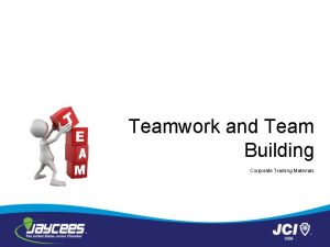 Team building training materials