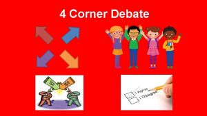 4 Corner Debate 4 Corner Debate Your Topic