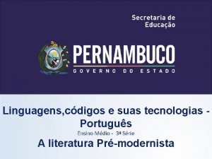 Linguagens cdigos e suas tecnologias Portugus Ensino Mdio