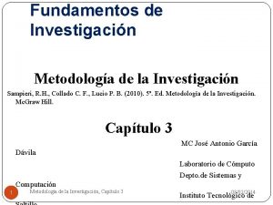 Fundamentos de Investigacin Metodologa de la Investigacin Sampieri