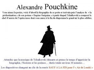 Alexandre Pouchkine Vous aimez la posie voici dabord