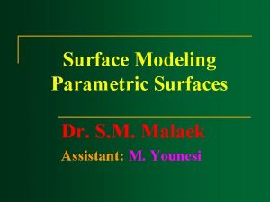 Surface modelling in cad