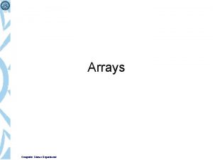 What is an array in computer science