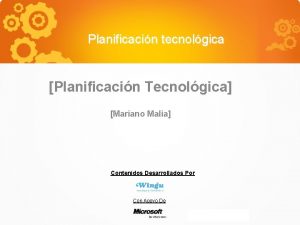 Contenidos desarrollados Contenidos desarrollados