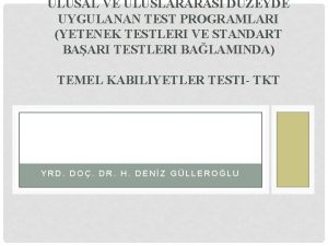 Yetenek ve ilgi testi
