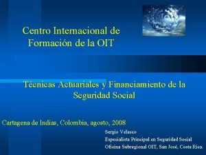 Centro Internacional de Formacin de la OIT Tcnicas