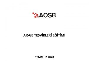 ARGE TEVKLER ETM TEMMUZ 2020 SUNUM ER q