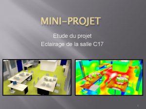 MINIPROJET Etude du projet Eclairage de la salle