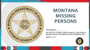Montana missing person list