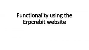 Erpcrebit email registration
