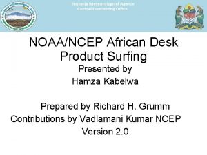 Noaa african desk