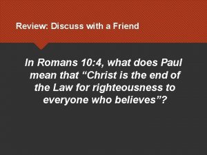 Romans 10 questions and answers