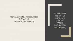 Population resource region by ackerman