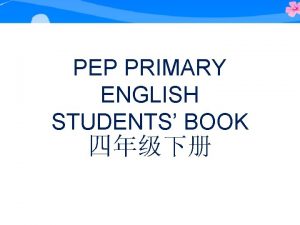 PEP PRIMARY ENGLISH STUDENTS BOOK Unit 6 Shopping