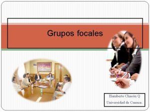 Grupos focales en investigacion