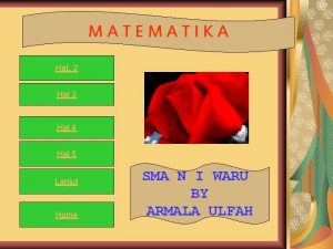 MATEMATIKA Ha L 2 Hal 3 Hal 4