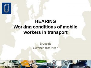 Mobile workers definition
