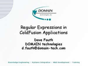 Coldfusion regular expression