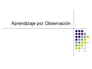 Aprendizaje por observacion