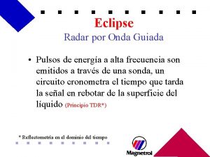 Eclipse Radar por Onda Guiada Pulsos de energa