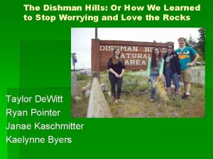 Dishman hills map