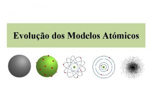 Evoluo dos Modelos Atmicos Modelo Atmico de Dalton