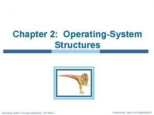 Chapter 2 OperatingSystem Structures Operating System Concepts Essentials