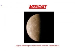 Merkury planeta opis