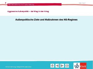 5 Folie 1 von 7 Nationalsozialismus und Zweiter