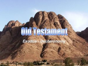 Exodus Deuteronomy Genesis Begins with all of humanity