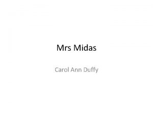 Mrs midas tone
