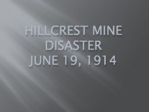 Hillcrest mine disaster