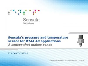 Sensata pressure & temperature Sensata pressure & temperature
