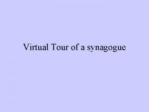 Synagogue virtual tour