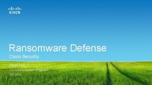 Cisco ransomware Cisco ransomware