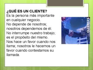 Cliente coqueteador