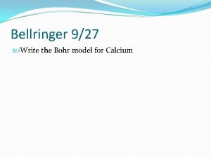 Bohr model of calcium