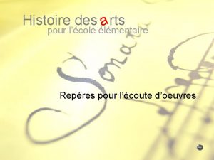 Histoire des rts a pour lcole lmentaire Repres