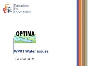 WP 01 Water issues Izmir 01 02 04