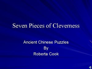 Cleverness square puzzle