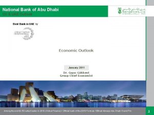 National Bank of Abu Dhabi Oil UAE Outlook