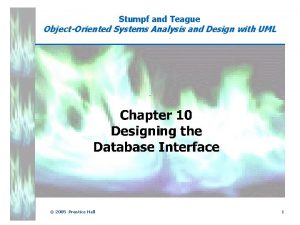 Stumpf and Teague ObjectOriented Systems Analysis and Design