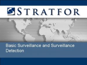 Sdr surveillance detection route