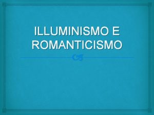 El romanticismo proclama