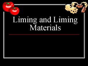 Liming and Liming Materials 7 0 6 0