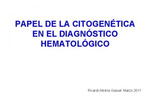 Tipos cromosomas