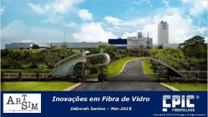 Inovaes em Fibra de Vidro Dborah Santos Mar