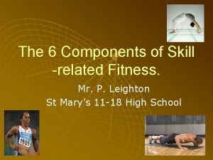 6 components of skill-related fitness.