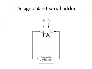 4 bit serial adder