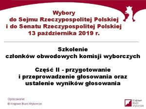 Wybory do Sejmu Rzeczypospolitej Polskiej i do Senatu